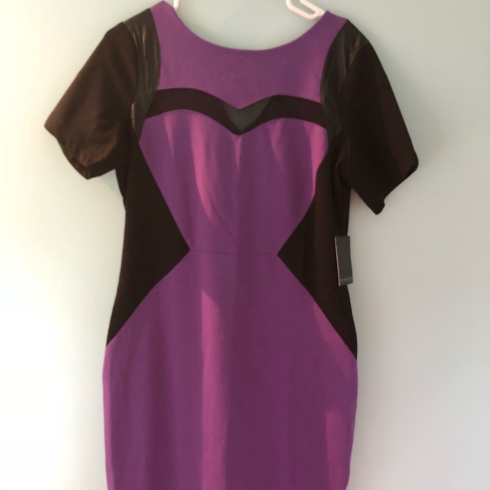 Eloquii NWT Purple and Black dress size 14